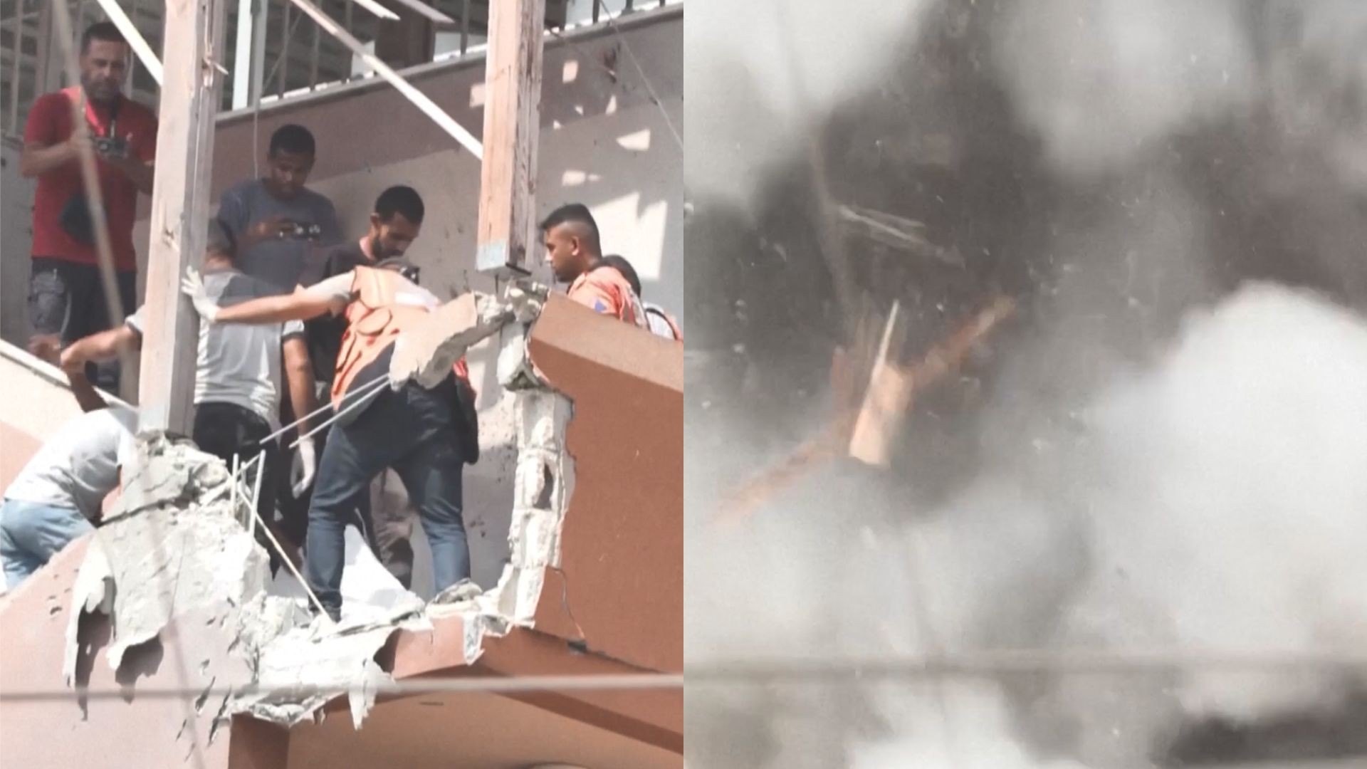 VÍDEO mostra momento que míssil atinge jornalistas e equipe de resgate em Gaza