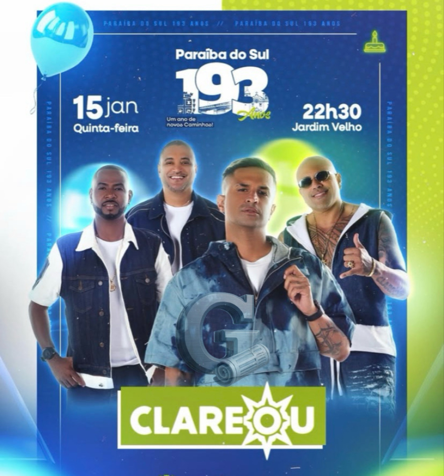 Paraíba do Sul comemora 193 anos com inaugurações, show do Clareou e marca gestão que muda a história da cidade